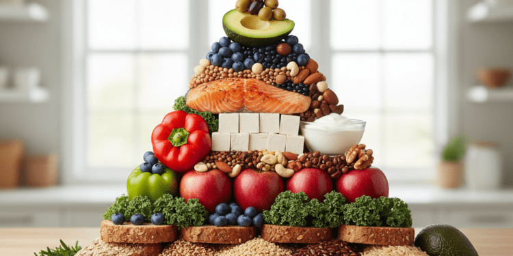 a piramide alimentar como guia para uma dieta balanceada