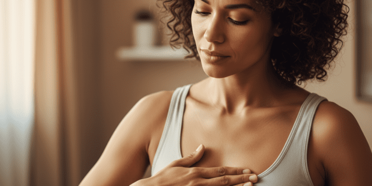 como realizar o autoexame da mama corretamente 5 passos