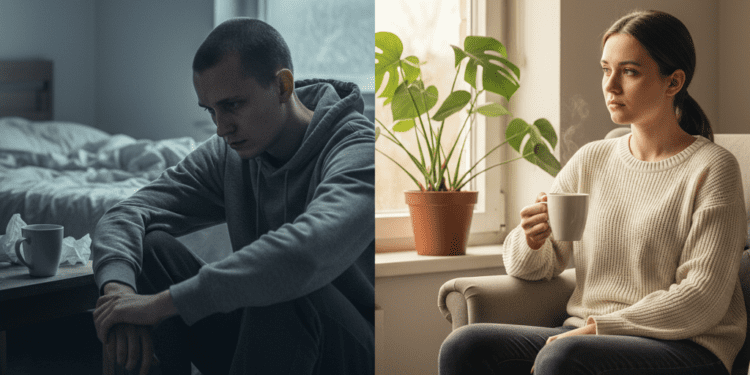 diferenca entre depressao e humor baixo temporario