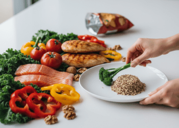 transicao para uma dieta de alimentos frescos e proteinas